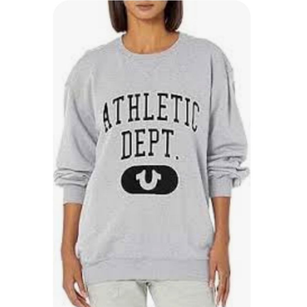 True Religion Gray Athletic Dept. Women's Sweatshirt